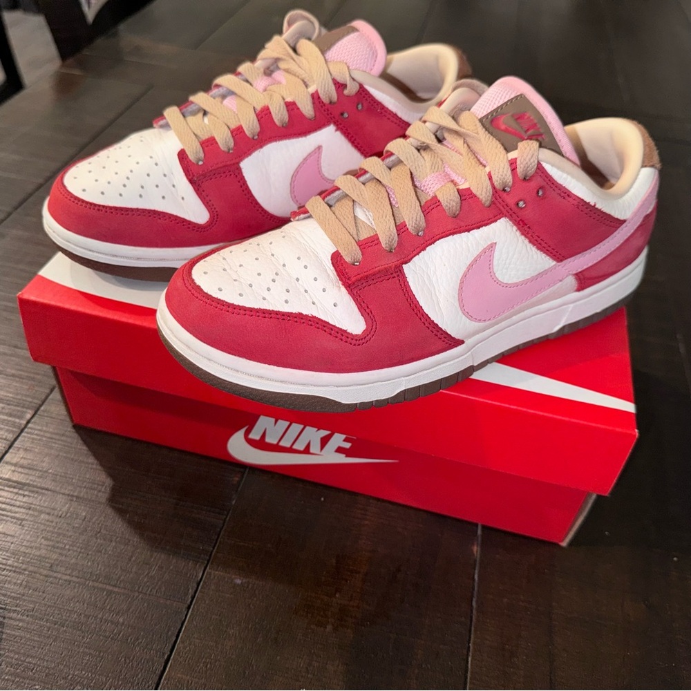 Nike Red and Pink Low-Top Sneakers